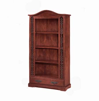 Furniture123 Delhi Indian 1 Drawer 4 Shelf Bookcase