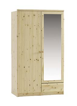 Denver 2 Door Wardrobe with Mirror