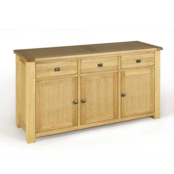 Denver Oak 3 Door Sideboard