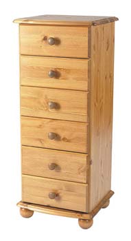 Dorset 6 Drawer Narrow Chest