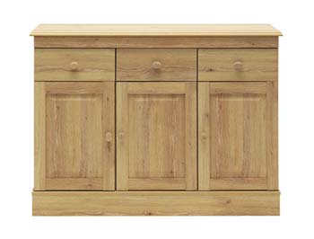 Dryden 3 Door 3 Drawer Sideboard in Oak