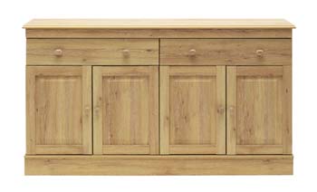 Dryden 4 Door 2 Drawer Sideboard in Oak