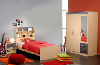 Eliot 3 Piece Bedroom Set with Wardrobe