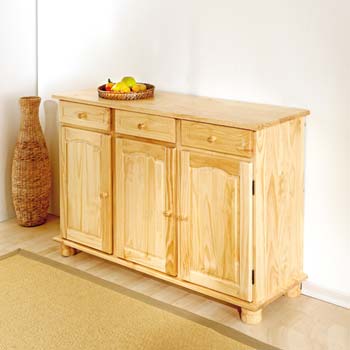 Furniture123 Fawn Pine 3 Door Sideboard