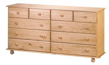 Hamilton Pine 10 Drawer Chest