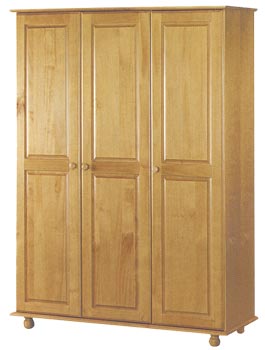 Hamilton Pine 3 Door Wardrobe