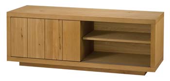 Hampton Solid Oak 2 Sliding Door TV Unit