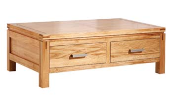 Hazen Ash 2 Drawer Coffee Table - FREE NEXT DAY