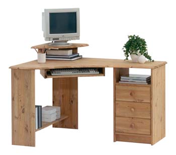 Herkules 2 Single Pedestal Corner Workstation