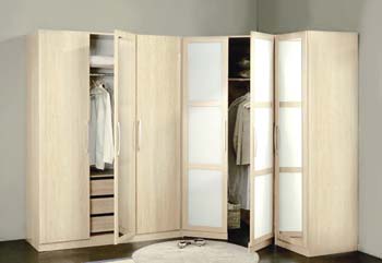 Jade 6 Door Wardrobe in Birch