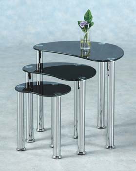 Kari Nest Of Tables in Black