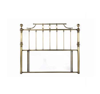 Kensington Metal Headboard in Brass