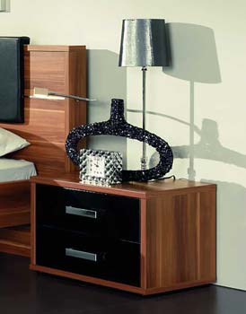 Lanos Bedside Chest in Black