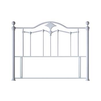 Lima Metal Headboard in White