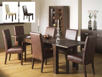 Lyon Walnut Extending Dining Set