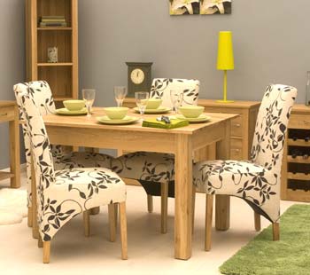 Maban Solid Oak Rectangular Dining Set