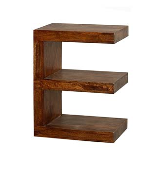 Furniture123 Malaya Mango E Shaped Bookcase