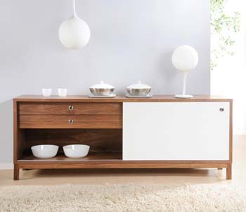 Furniture123 Marlo Walnut 2 Door Sideboard