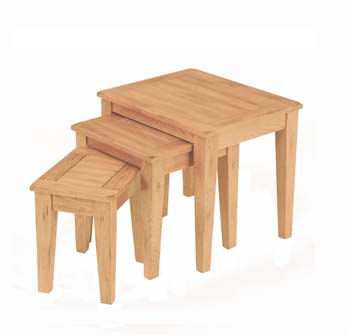 Maryland Light Oak Nest Of Tables - WHILE STOCKS