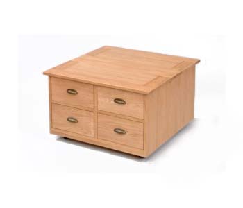 Maryland Light Oak Storage Coffee Table