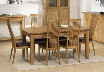 Mode Oak Extending Dining Table - WHILE STOCKS