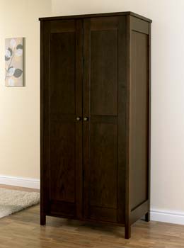 Newhampton Dark Oak Double Wardrobe - WHILE