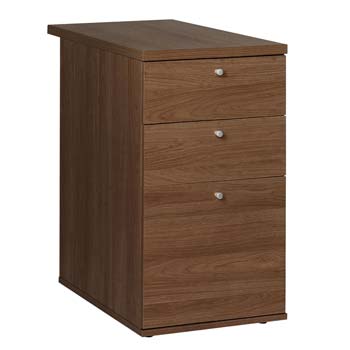 Newsam 3 Drawer Desk Size Cabinet in Walnut