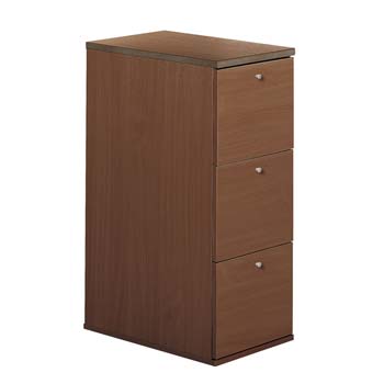 Newsam 3 Drawer Filing Cabinet in Walnut