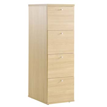 Newsam 4 Drawer Filing Cabinet in Oak