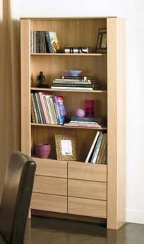 Furniture123 Nola Bookcase in Bruges Oak