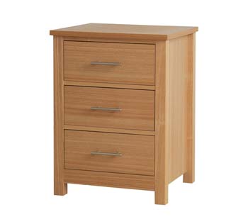 Oakmoore 3 Drawer Bedside Chest