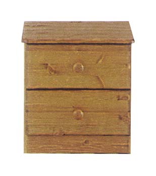 Oona Pine 2 Drawer Bedside Chest