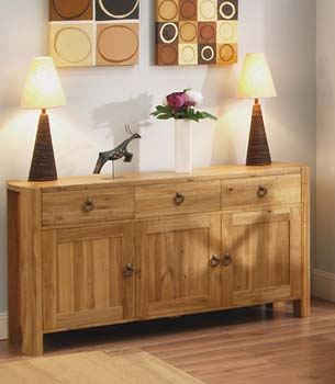 Furniture123 Prado Oak 3 Door Sideboard