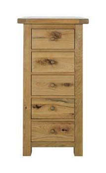 Prema Tall Narrow 5 Drawer Chest