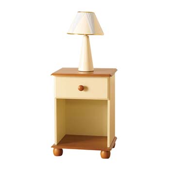 Provencale Pine 1 Drawer Bedside Table