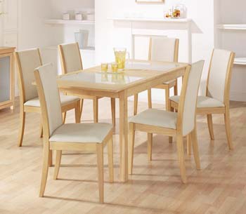 Furniture123 Riga Maple Extending Dining Set