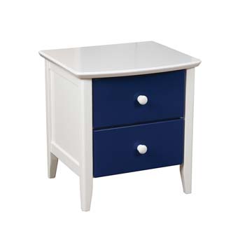 Robin Kids 2 Drawer Bedside Table in Blue