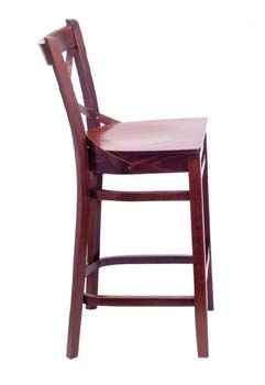 Saint Clair Curved Stools in Cognac (pair)