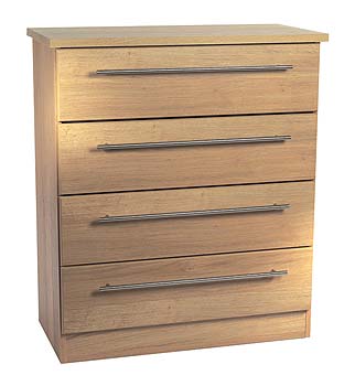 Sherwood Oak 4 Drawer Chest