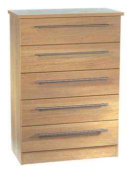 Sherwood Oak 5 Drawer Chest
