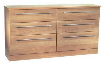 Sherwood Oak 6 Drawer Double Chest