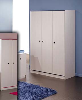 Snoopy Pink or Blue 3 Door Wardrobe