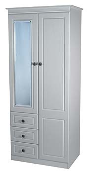 Snowdon White 2 Door Combi Wardrobe