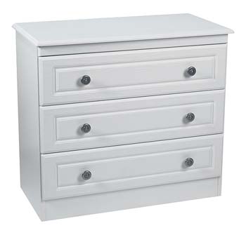 Snowdon White 3 Drawer Chest