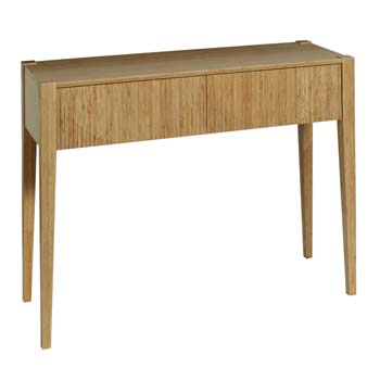 Soko Bamboo Rectangular Console Table in Caramel