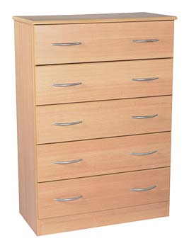 Stratford 5 Drawer Chest in Beech