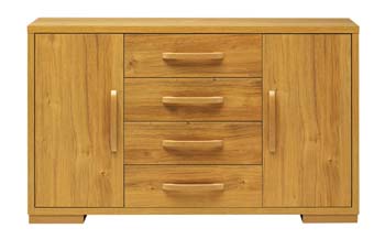 Furniture123 Stratton 2 Door 4 Drawer Sideboard in Oak