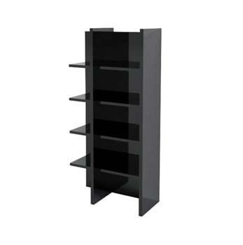 Furniture123 Sylvie Black Bookcase