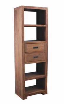 Tribek Sheesham Narrow Bookcase - FREE NEXT DAY