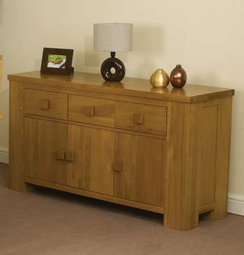 Furniture123 Warebridge Oak 3 Door Sideboard